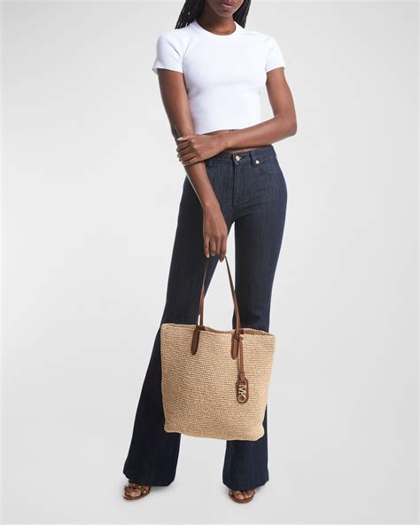 straw bag michael kors